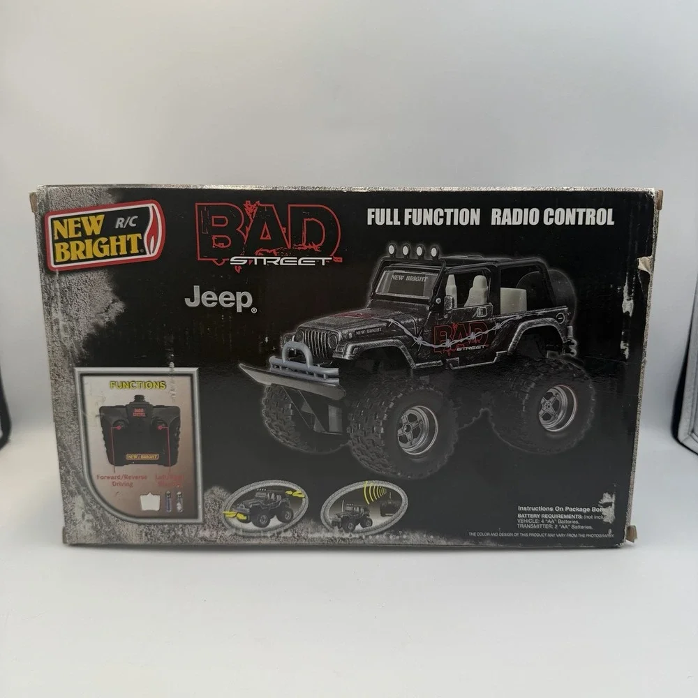 Vintage 2011 New Bright Bad Street Jeep Wrangler R/C New Open Box